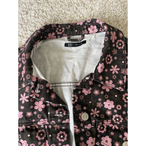 ASOS Reclaimed Vintage Floral Jean Jacket Size 10 - Picture 4 of 5